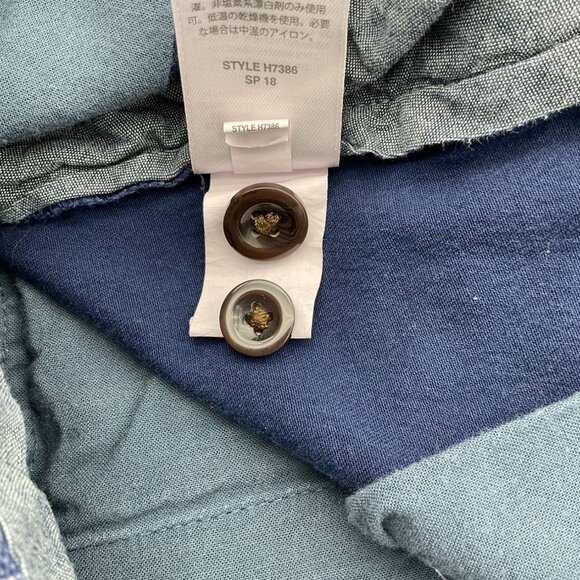 J. Crew Stretch Blue Paisley 9in Chino Mens Shorts 33W - Picture 7 of 8